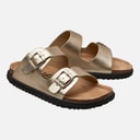 O'Neill Meisjes Haleiwa Dubbele Gesp Slippers Gold