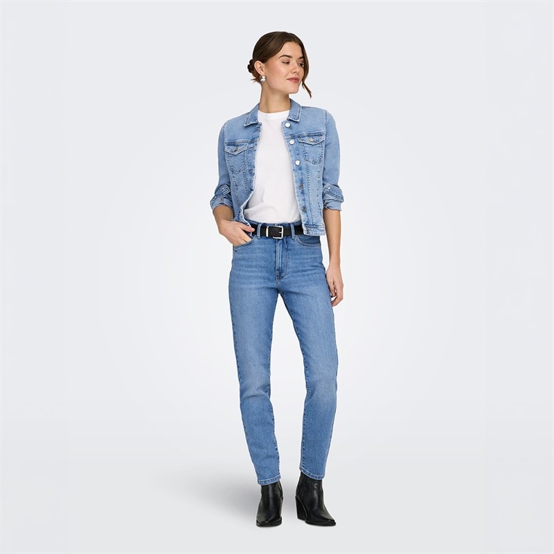 Only Kurtka dżinsowa dla niej kolor Light Blue Denim – zdjęcie  4