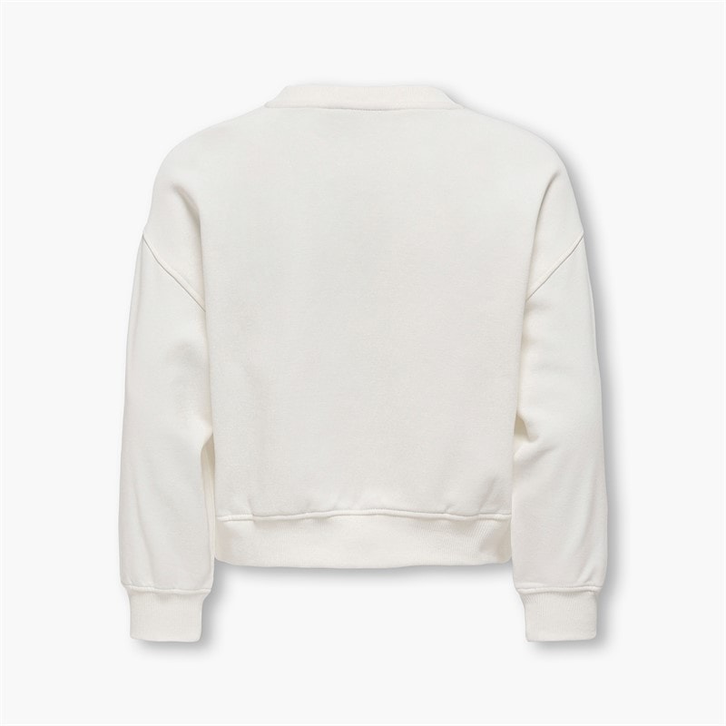 Only Mädchen Betina Sweatshirt Cloud Dancer - Bild 2