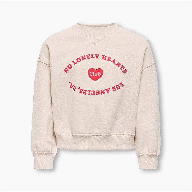Only Meisjes Betina Sweatshirt Whitecap Gray