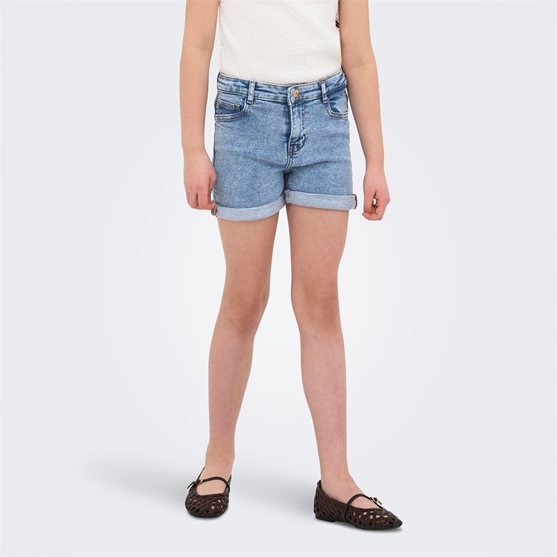Only Phine denim szorty dla dziewczynki kolor Light Blue Denim