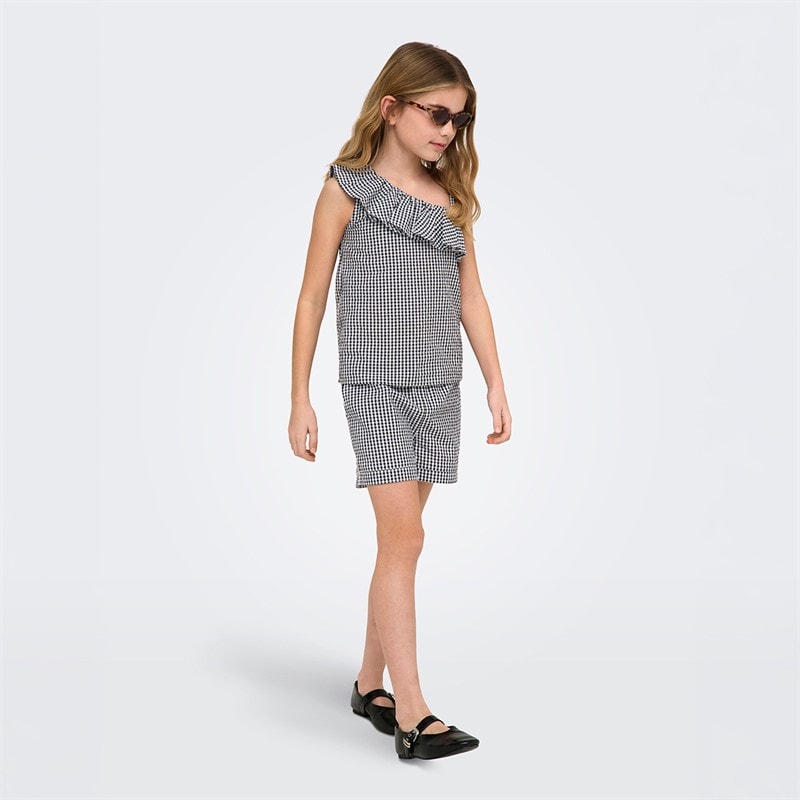 Only Mädchen Smilla One Shoulder Top Schwarz - Bild 2