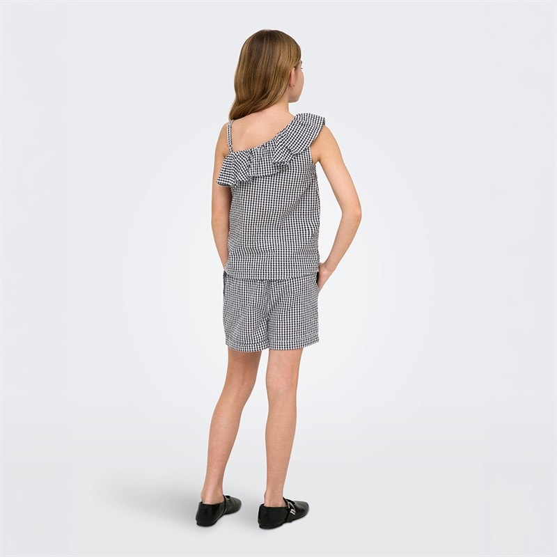Only Mädchen Smilla One Shoulder Top Schwarz - Bild 3