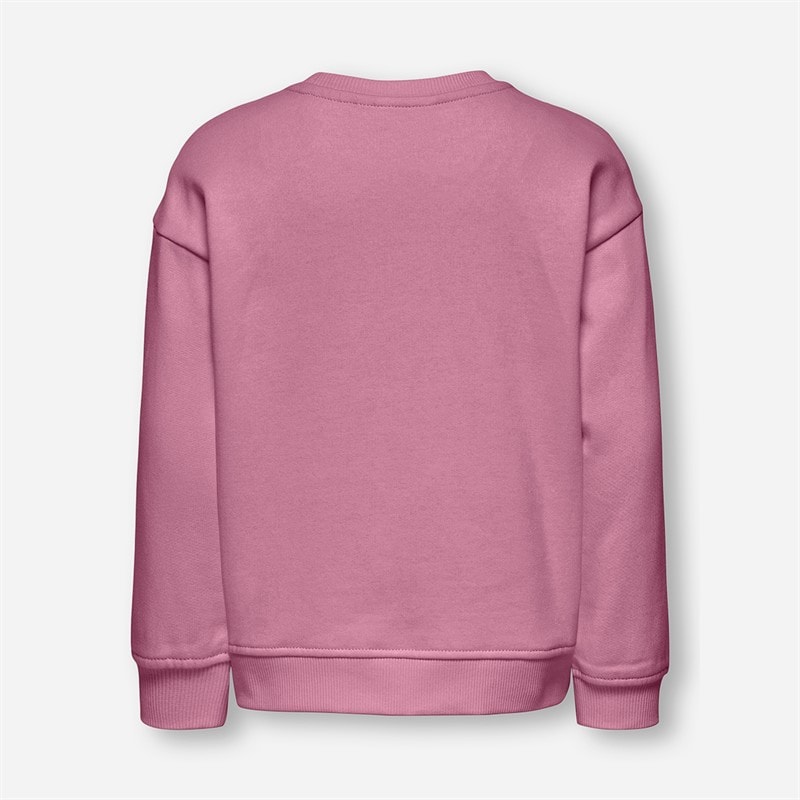 Only Mini Gerbara Life Sweasthirt dla dziewczynki kolor Mauve Orchid – zdjęcie  2