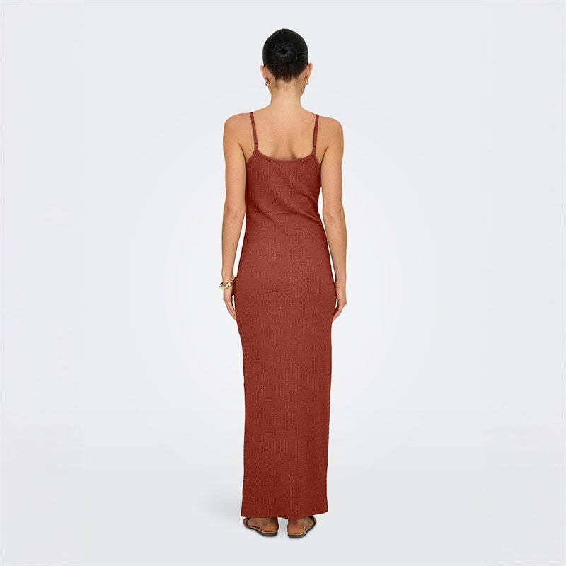 Only Damen Maxikleid Geröstetes Rotbraun - Bild 2