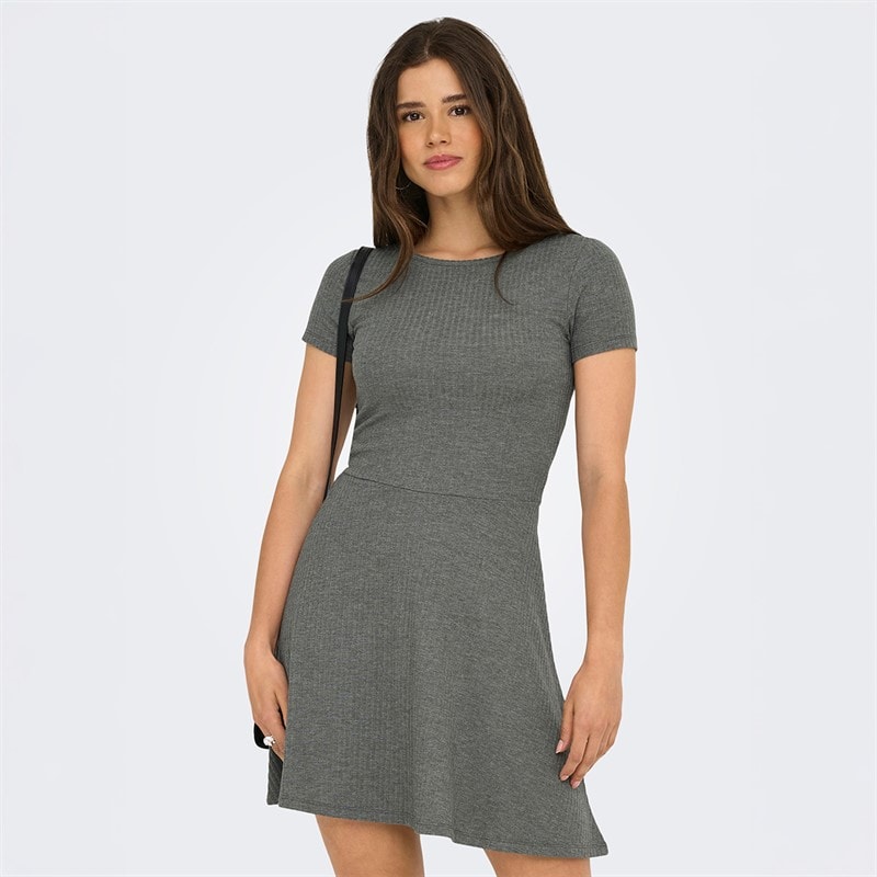 Only Damen Casi Cutline Kleid Bibergrau - Bild 1