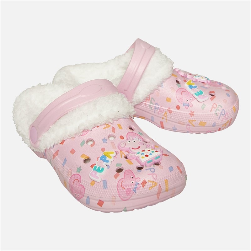 Peppa Pig Baby Meisjes Linky Bont Gevoerde Klompen Roze / Multi - Afbeelding 1