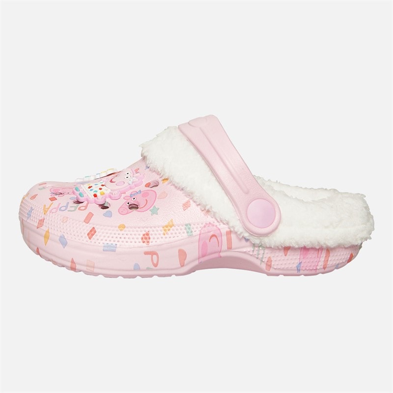Peppa Pig Baby Meisjes Linky Bont Gevoerde Klompen Roze / Multi - Afbeelding 2