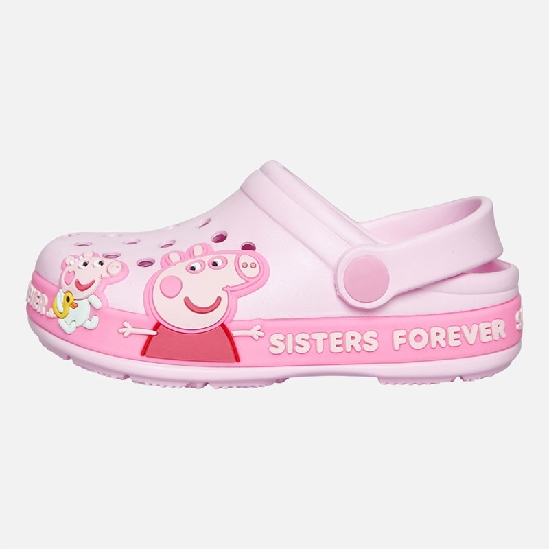 Peppa Pig Meisjes Zussen Klompen Roze/Multi - Afbeelding 2