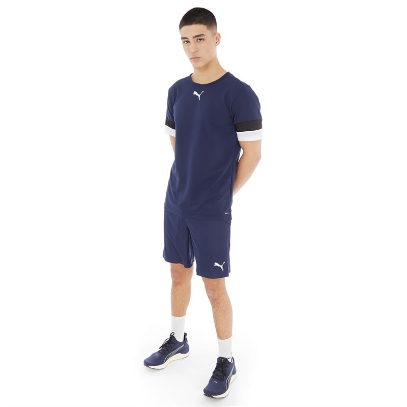 Puma Heren teamRISE Sports Performance Tops Blauw - Afbeelding 3