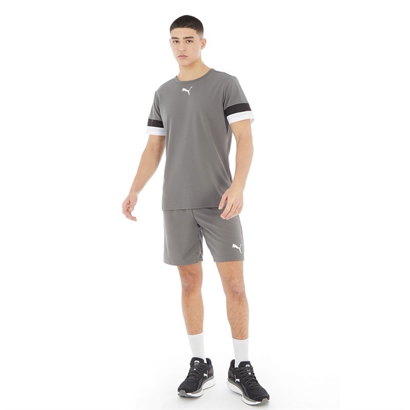 Puma Shorts de Sport Performants teamRISE Homme Gris - Image 4