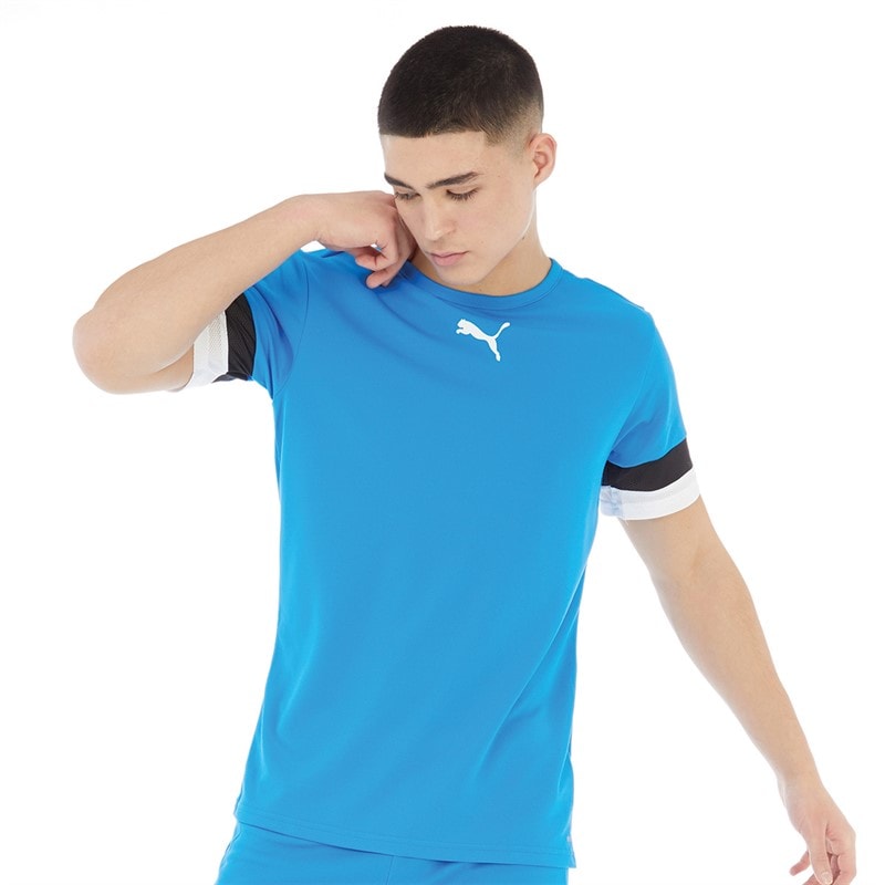 Puma Heren teamRISE Sports Performance Tops Blauw - Afbeelding 1