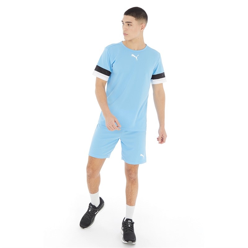 Puma Herren teamRISE Performance Sporttops Blau - Bild 3
