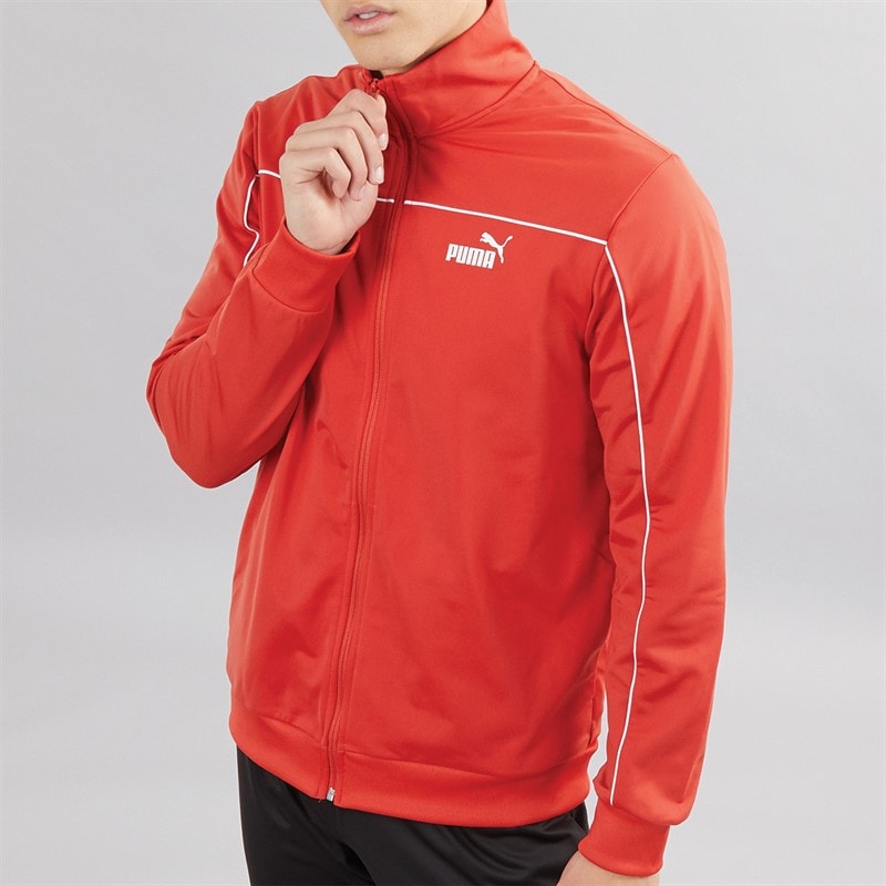Puma Trainingspak Heren met piping rood vuur - Afbeelding 3