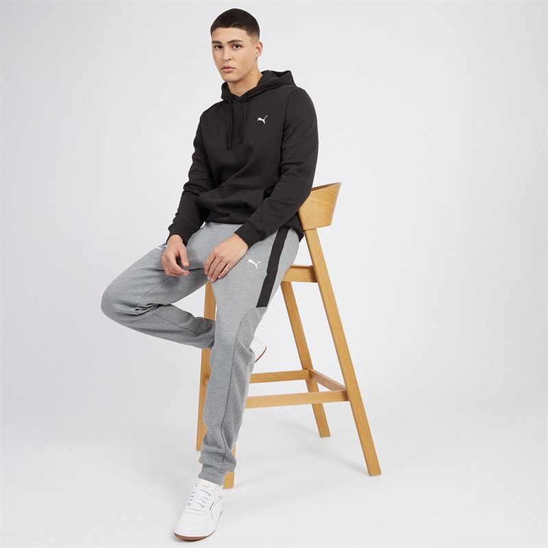 Puma Hoodie mit kleinem Logo Herren Puma Schwarz - Bild 3