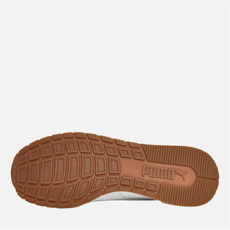 Puma Heren ST Runner V4 Leer Sneakers Puma Wit/IJsgrijs/Gum - Afbeelding 2