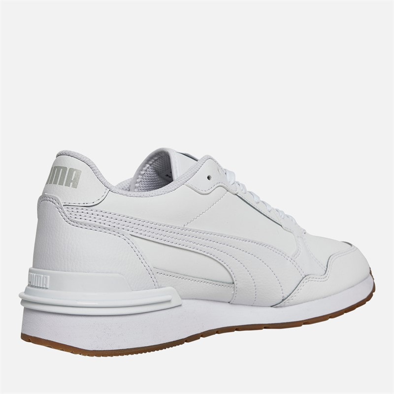 Puma Heren ST Runner V4 Leer Sneakers Puma Wit/IJsgrijs/Gum - Afbeelding 5