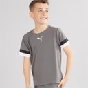 Puma Maillot d'entraînement teamRISE Garçon Perle Fumée/Noir Puma/Blanc Puma