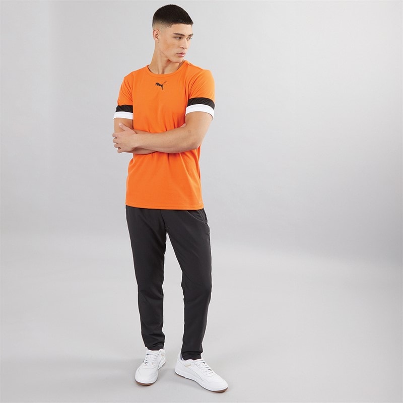 Puma Heren teamRISE Training Jersey Golden Poppy / Puma Black / Puma White - Afbeelding 3