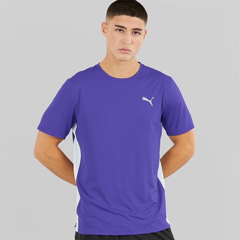 Puma Heren Run Favoriet Velocity Hardloop Top Lapis Lazuli - Afbeelding 1