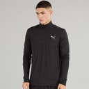 Puma Heren Run Favorite 1/4 Zip Hardloop Top Puma Zwart