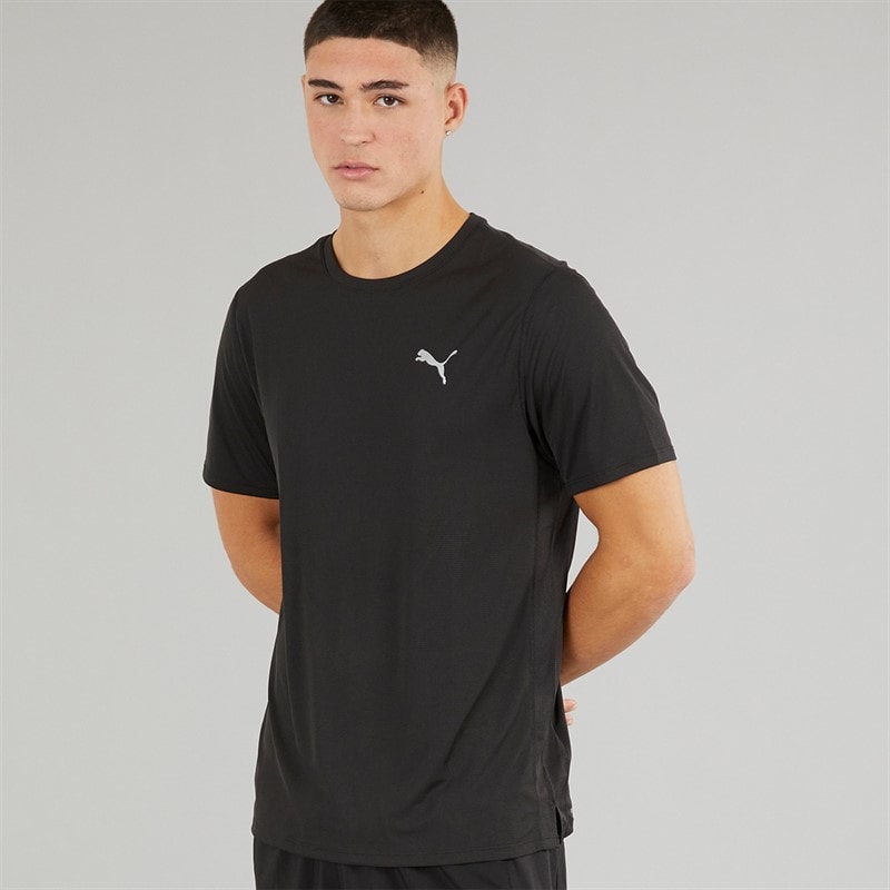 Puma Heren Run Favorite Velocity Hardloopshirt Puma Zwart - Afbeelding 1