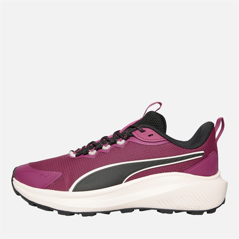 Puma Dames Skyrocket Lite Trail Hardloopschoenen Berry / Puma Zwart / Jasmijn Bloem