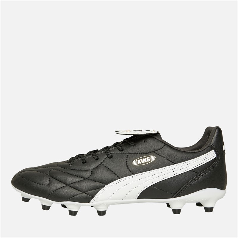 Puma Heren King Top FG / AG Stevige / Kunstmatige Ondergrond Voetbalschoenen Zwart / Wit - Afbeelding 1