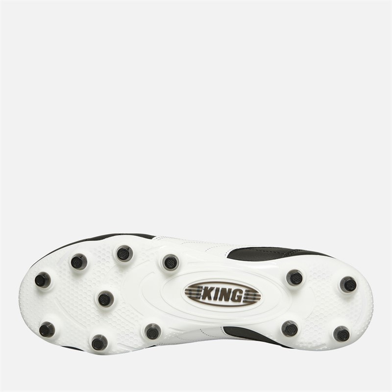 Puma Heren King Top FG / AG Stevige / Kunstmatige Ondergrond Voetbalschoenen Zwart / Wit - Afbeelding 2