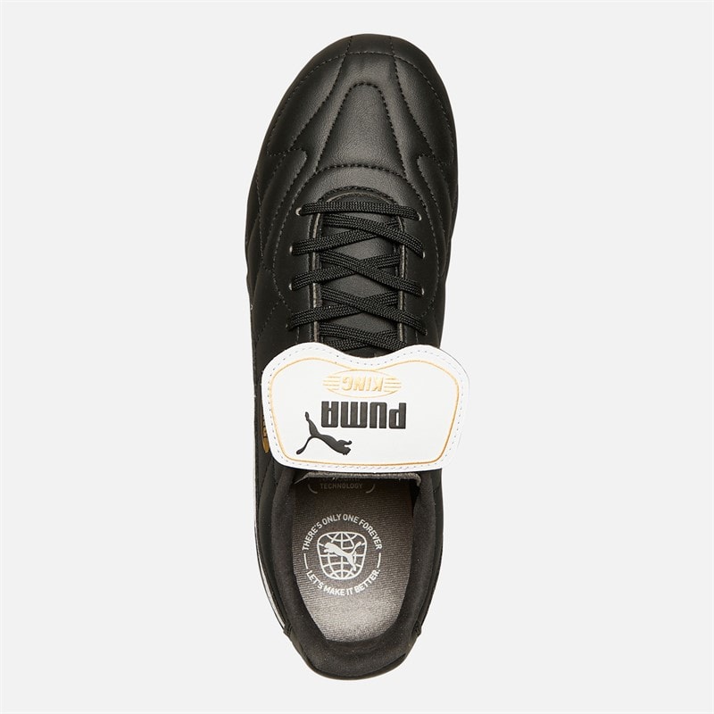 Puma Heren King Top FG / AG Stevige / Kunstmatige Ondergrond Voetbalschoenen Zwart / Wit - Afbeelding 4