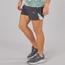 Puma Krótkie spodenki treningowe Puma Fit Ultrabreathe Stretch 5 cali Marble dla niego kolor Szary/Niebieski