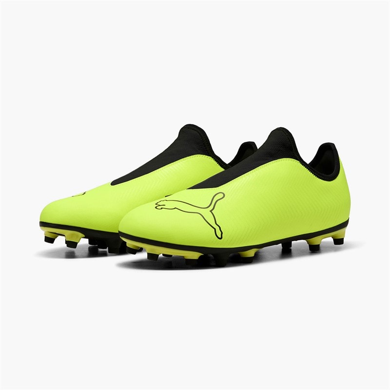 Puma Heren Finesse Vetersloze FG Vaste Grond Voetbalschoenen Yellow Alert