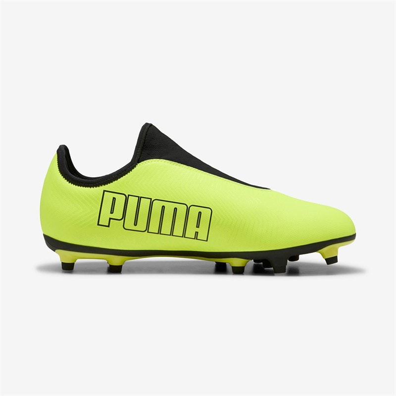 Puma Heren Finesse Vetersloze FG Vaste Grond Voetbalschoenen Yellow Alert - Afbeelding 2