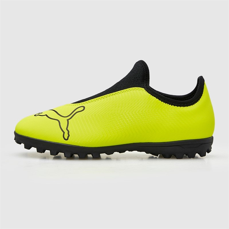Puma Jongens Finesse Laceless TF Astro Voetbalschoenen Yellow Alert - Afbeelding 2