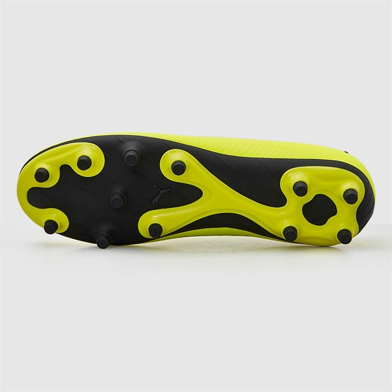 Puma Bottes de football junior Garçon Finesse sans Lacets FG sol ferme Yellow Alert - Image 3