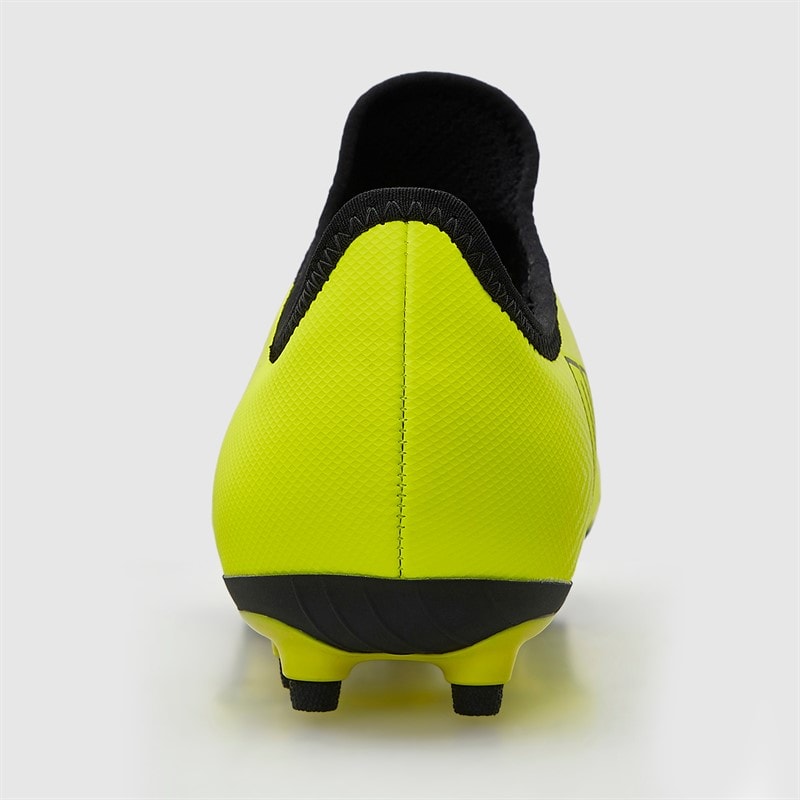 Puma Bottes de football junior Garçon Finesse sans Lacets FG sol ferme Yellow Alert - Image 4