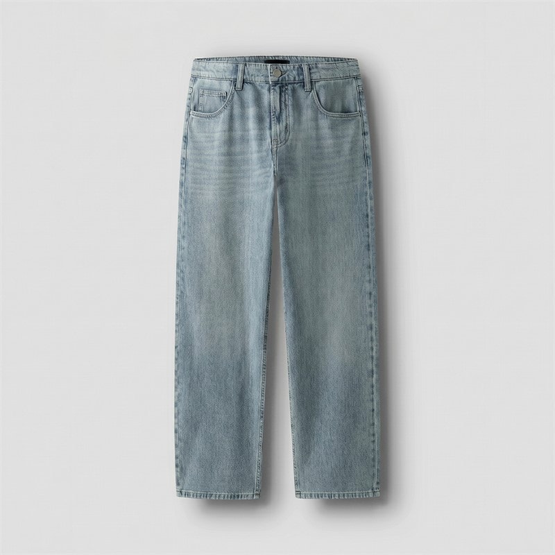 LMTD Garçon Jean Bex Coupe Extra Lâche Light Blue Denim