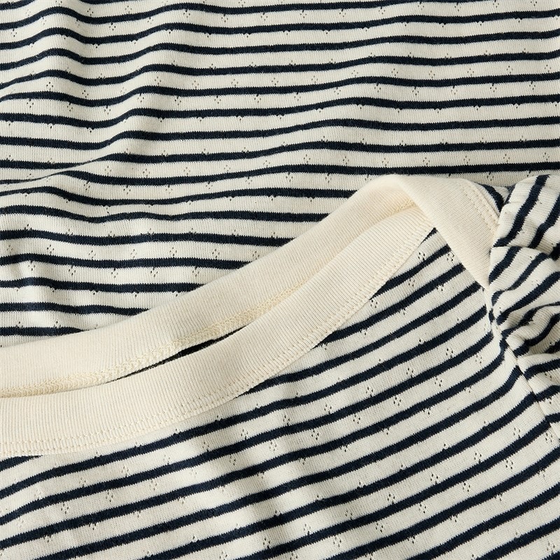 LMTD Seher bluzka z długim rękawem i łódkowym dekoltem dla dziewczynki kolor Navy Blazer – zdjęcie  3
