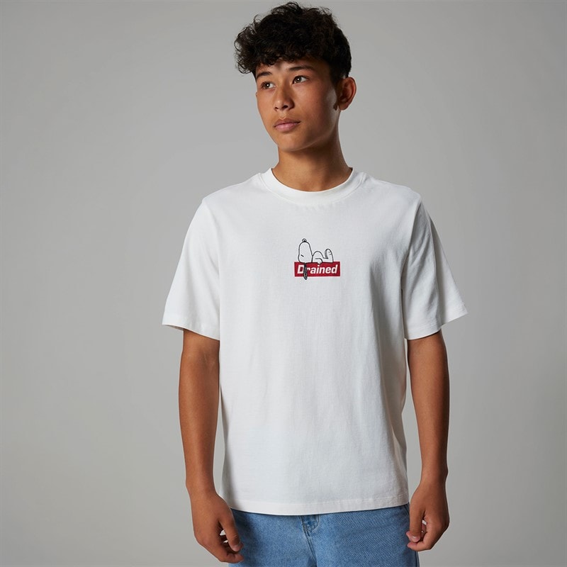 LMTD T-shirt Affy Snoopy dla chłopca kolor Biała Alyssum