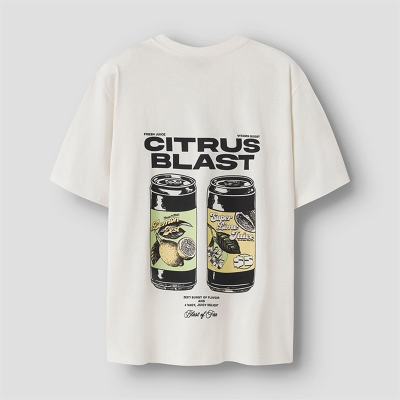LMTD Bercan t-shirt dla chłopca kolor Biała Alyssum