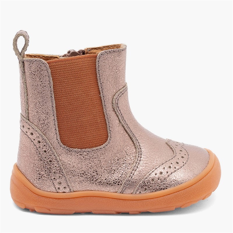Bisgaard Katie buty barefoot dla dziewczynki kolor Rose Gold – zdjęcie  1