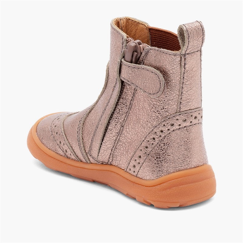 Bisgaard Katie buty barefoot dla dziewczynki kolor Rose Gold – zdjęcie  3
