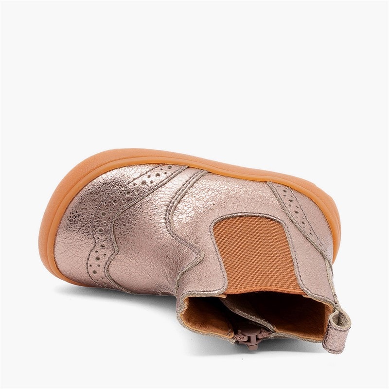 Bisgaard Katie buty barefoot dla dziewczynki kolor Rose Gold – zdjęcie  4