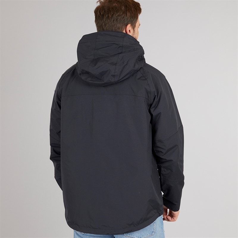 Trespass Heren Corvo Waterdichte Capuchon Shell Jas Zwart - Afbeelding 2
