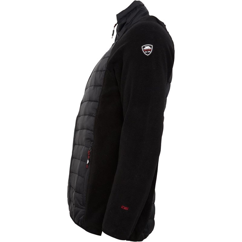 Trespass Heren Saunter Hybrid Gesteppte Jacke Schwarz - Afbeelding 3