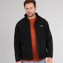 Trespass Heren Bernal Fleece-Jacke mit durchgehendem Reißverschluss Schwarz
