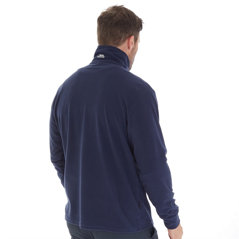 Trespass Heren Masonville 1/2 Zip Micro Fleece Navy - Afbeelding 2
