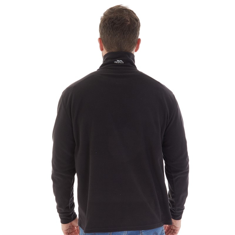 Trespass Heren Masonville 1/2 Zip Micro Fleece Zwart - Afbeelding 2