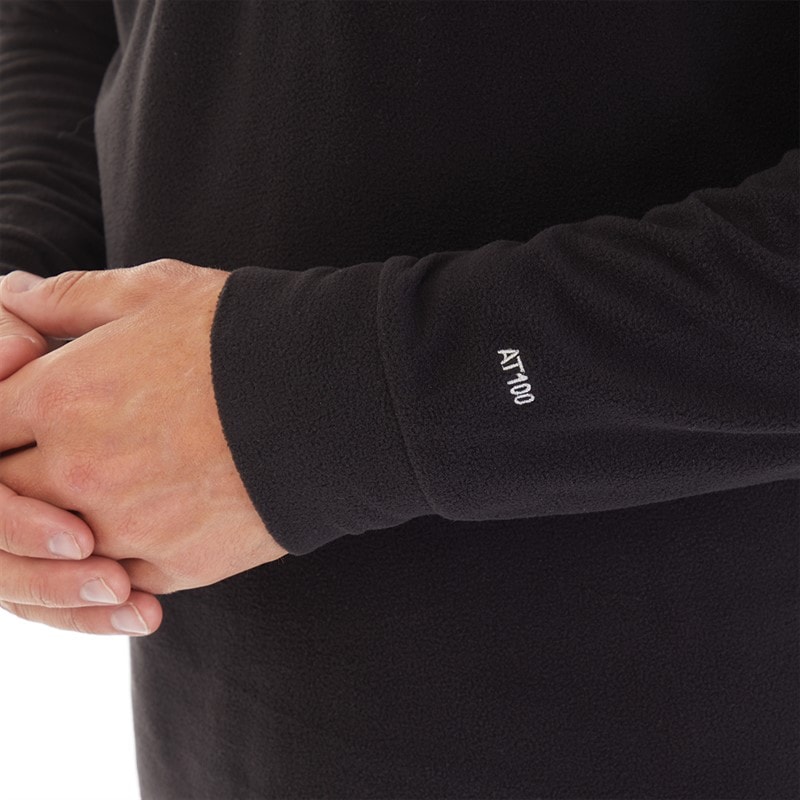 Trespass Heren Masonville 1/2 Zip Micro Fleece Zwart - Afbeelding 4