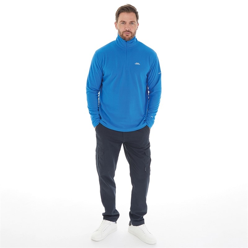 Trespass Heren Masonville 1/2 Zip Micro Fleece Blauw - Afbeelding 5